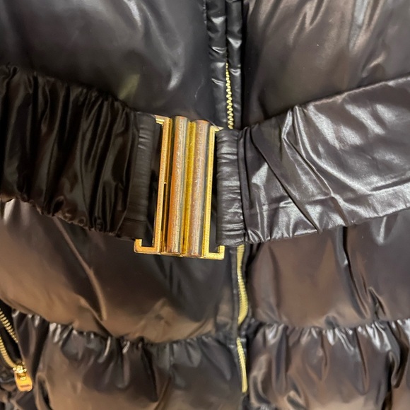 Via Spiga Women's XL Down Coat with Belt - Picture 3 of 11